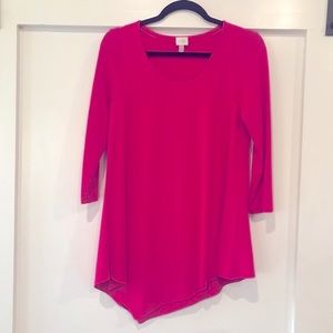 Asymmetrical Pink Top NWOT